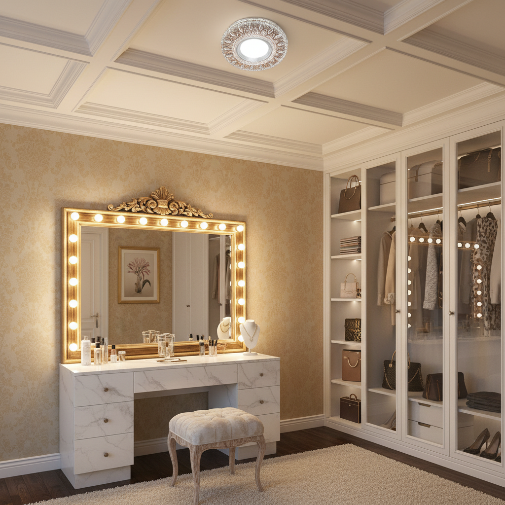 Spot LED ORBITA, 5W, Rotund, Lumina Rece / Calda, Bronz Antichizat, Rasina si Sticla SL681AB