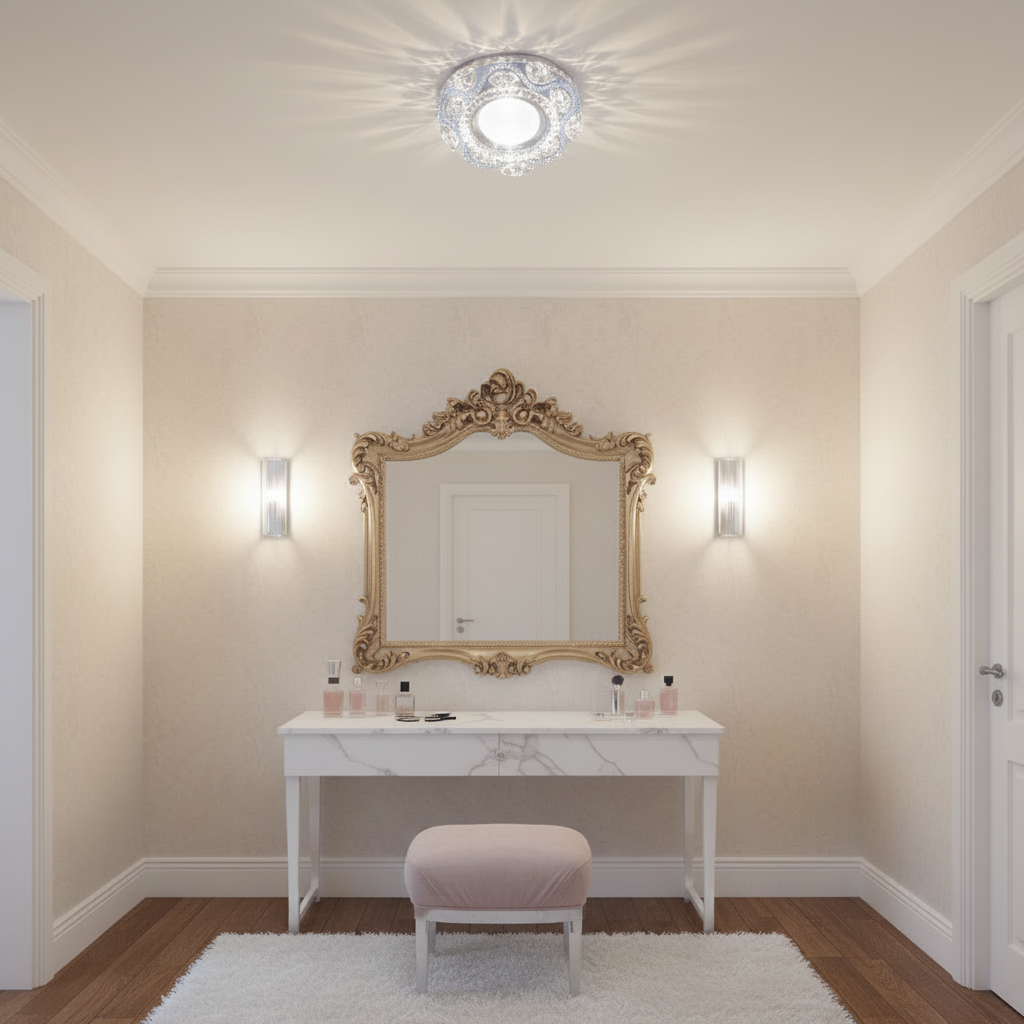 Spot LED ORBITA, 5W, Rotund, Lumina Rece / Calda, Bronz Antichizat, Rasina si Sticla SL682AB