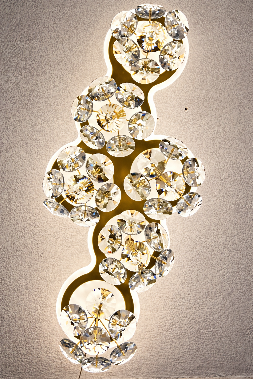 Aplica LED Cristal Decorativa BLOSSOM Lumina Rece/Neutra/Calda Auriu