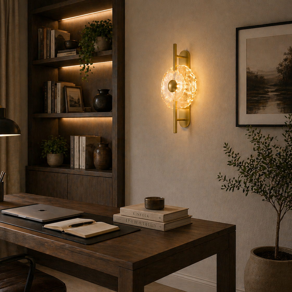 Aplica LED LUMA Decorativa Lumina Rece/Neutra/Calda Auriu