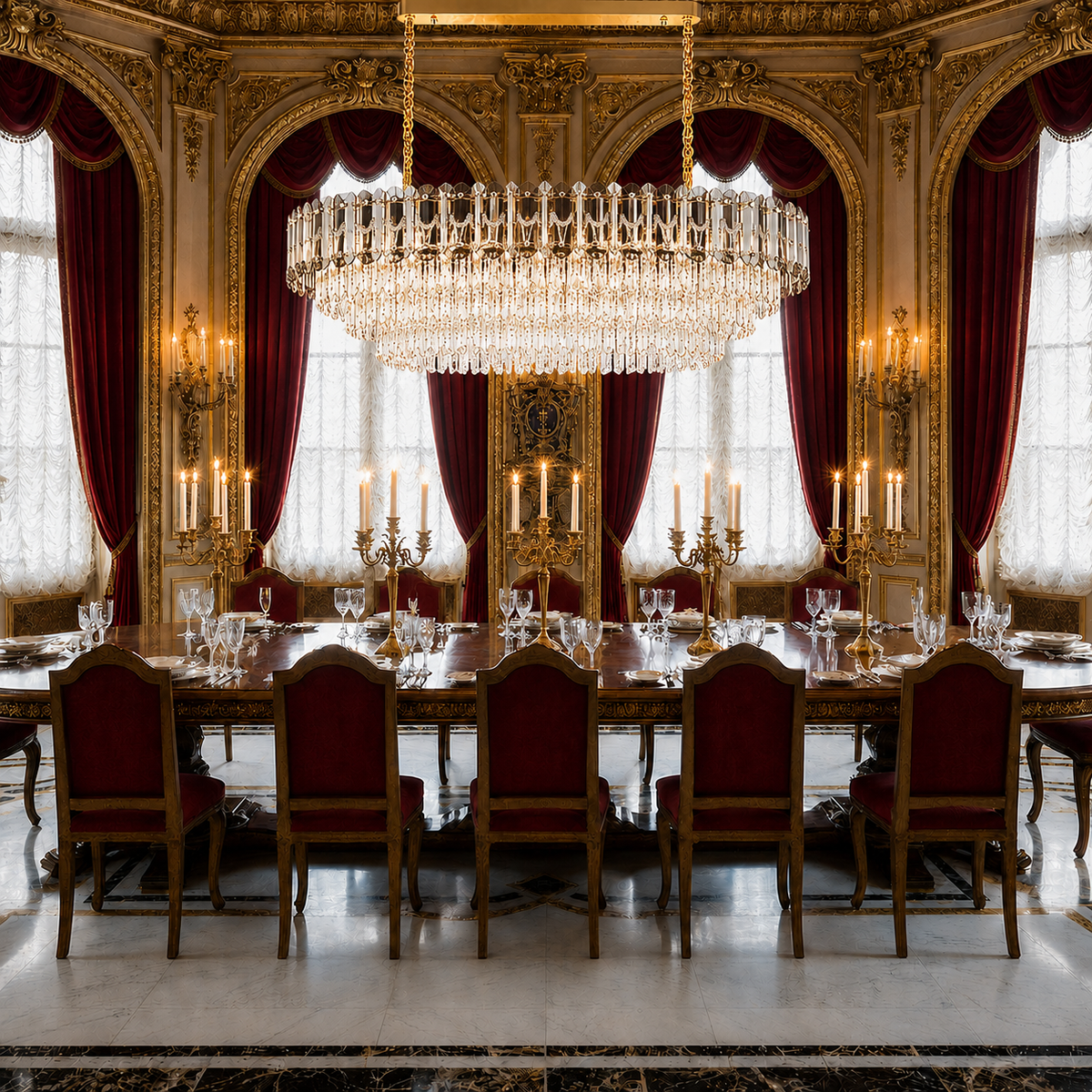 Candelabru Cristal AURUM Supremo 13xE14, Dimensiuni 85x35cm, Inaltime 41cm, Auriu Lucios, Inaltime Reglabila, Design Elegant