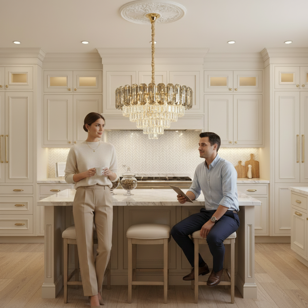 Candelabru Cristal AURUM Petito 3xE14, Diametru 30cm, Inaltime 28cm, Auriu Lucios, Inaltime Reglabila, Design Elegant