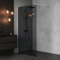 Paravan duș Walk-In 100x195 cm, sticlă securizată 8 mm, gri, profil metalic rezistent