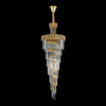Candelabru Cristal WINDSOR Altiora, Diametru 60cm, Inaltime 180cm, 26xE14, Auriu Lucios, Inaltime Reglabila, Design Elegant