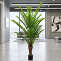 Decoratiune Roystonea Regia, 200 cm, 15 frunze, Verde