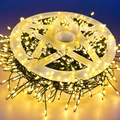 Instalatie de Craciun Liniara cu Telecomanda, Tip Cluster, Lumina Calda, 3000cm, 900 LED-uri, IP44