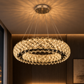 Candelabru Cristal KALTO Magno, 72W, Inaltime Reglabila, Metal si Cristal, Crom Lucios