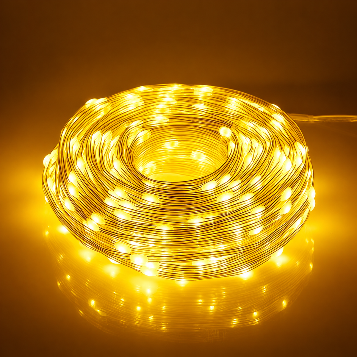Instalatie de Craciun Liniara, Lumina Calda, 2000cm, 200 LED-uri