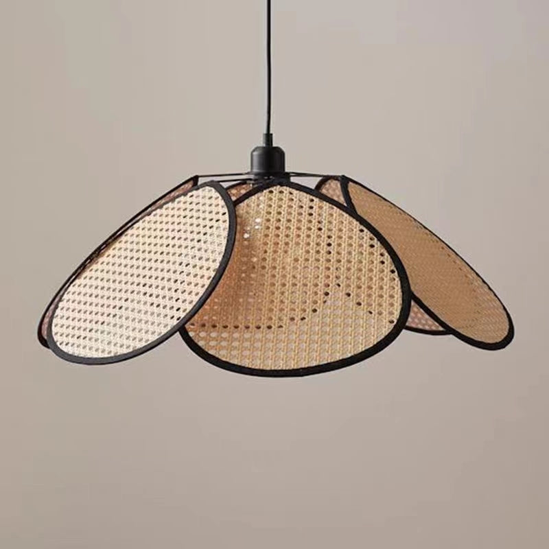 Lustra Vintage 1xE27, Barn, Diametru 80cm, Lemn si Metal, Maro