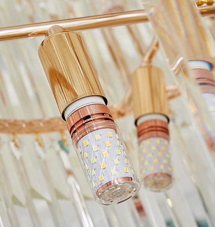 Candelabru Cristal CC8043/600H1800GD, Diametru 60cm, Inaltime 180cm, Auriu Lucios, Inaltime Reglabila, Design Elegant