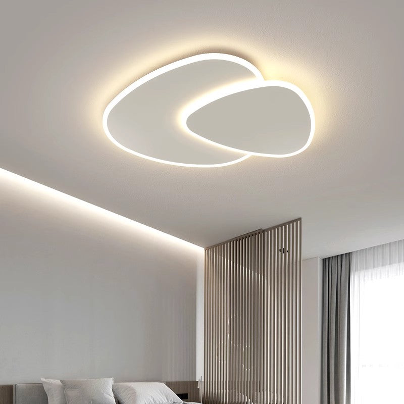 FUTURA LUMINA 66W LED Chandelier with Remote Control, Oval, Cool/Warm/Neutral Light, Dimmable, White, imaginea 1