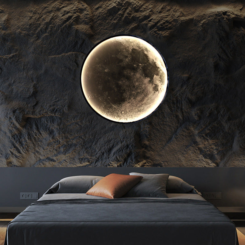 Lustra LED Decorativa Luna 54W Diametru 80CM Lumina Calda Neutra Rece 3000/4000/6000K