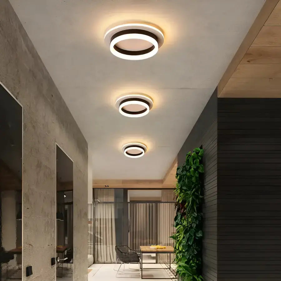 SOLENA ROUND LED CHANDELIER 13W, Diameter 25cm, Cool/Warm/Neutral light, White Black, imaginea 2