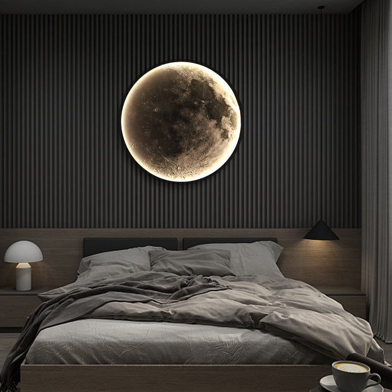 Lustra LED Decorativa Luna 54W Diametru 80CM Lumina Calda Neutra Rece 3000/4000/6000K