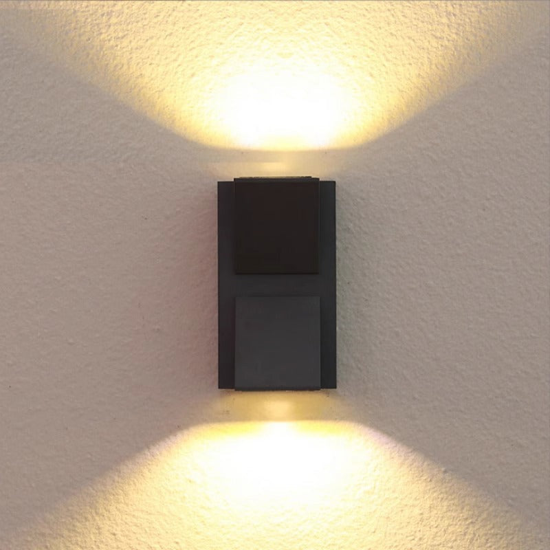 Aplica LED de Exterior si Interior, 6W, 2 Surse x 5W, IP65, ABS, Negru, 3000K, AX100/2BK, imaginea 4