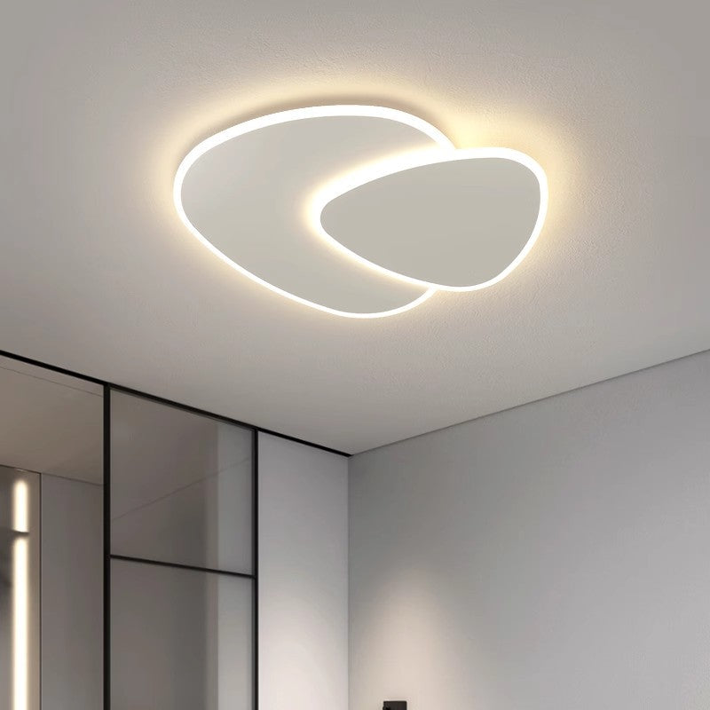 FUTURA LUMINA 66W LED Chandelier with Remote Control, Oval, Cool/Warm/Neutral Light, Dimmable, White, imaginea 3