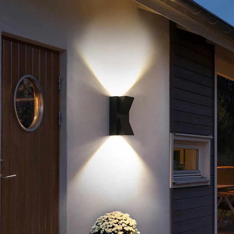 Aplica LED Scarlat Exterior, 6W, Negru, Metal, IP65, 3000K, imaginea 3
