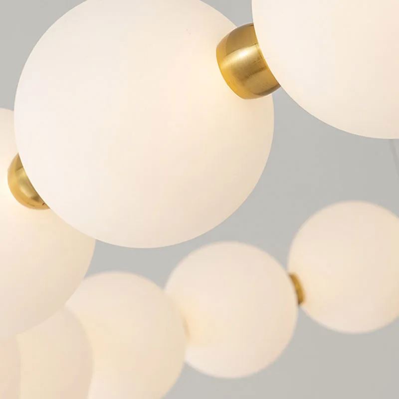 Lustră Suspendată LED Acril Celeste 42W cu Telecomandă, Dimabilă, Lumina Calda/Neutra/Rece 3000K/4000K/6000K, Auriu, Metal și Acril