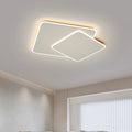 Lustra LED cu telecomanda  FUTURA LUMINA 66W, 2 Patrate, lumina Rece/Calda/Neutra, Dimabila, Alb
