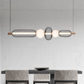 Lustra LED Suspendata LM551/5BK, 27W, Lumina 3000/4000/6000K, Negru, Inaltime Reglabila
