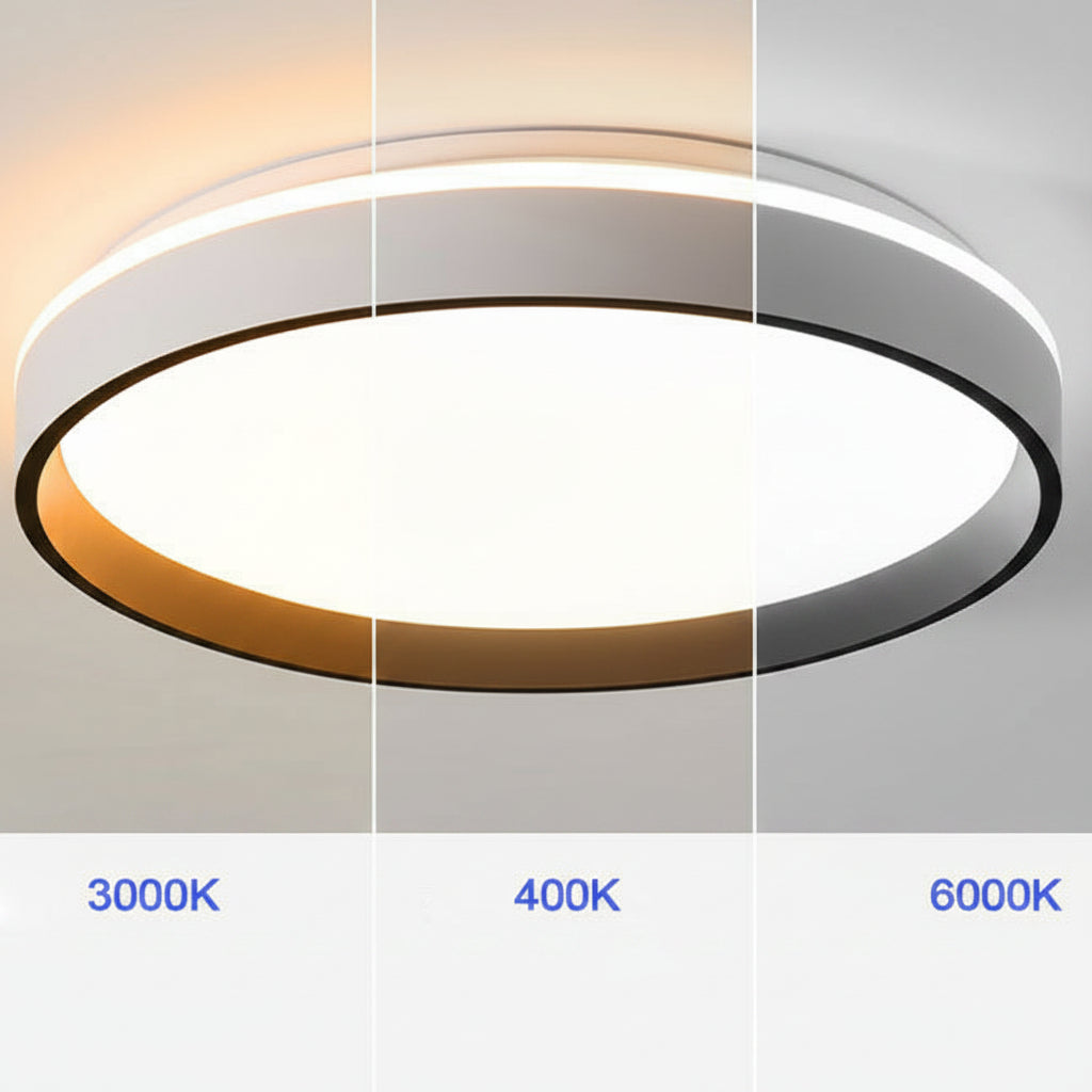 Plafoniera LED , 50W, Diametru 40cm, Lumina Calda/Rece/Neutra, Alb, imaginea 2