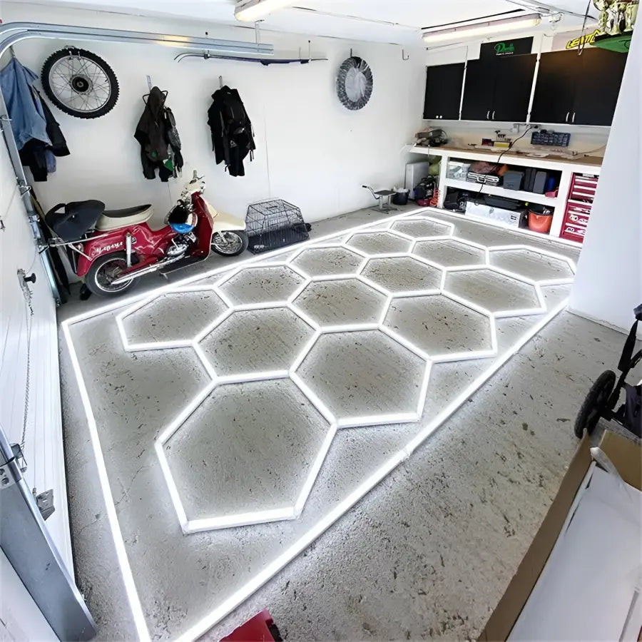 Aplica Hexagoane LED Melisia 4840mm X 2430mm