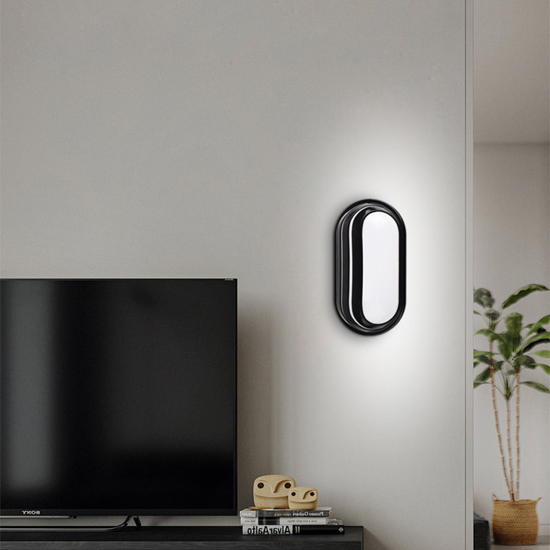 Aplica LED de Exterior AX322/214BK, Lumina Calda 3000K, IP65, Negru