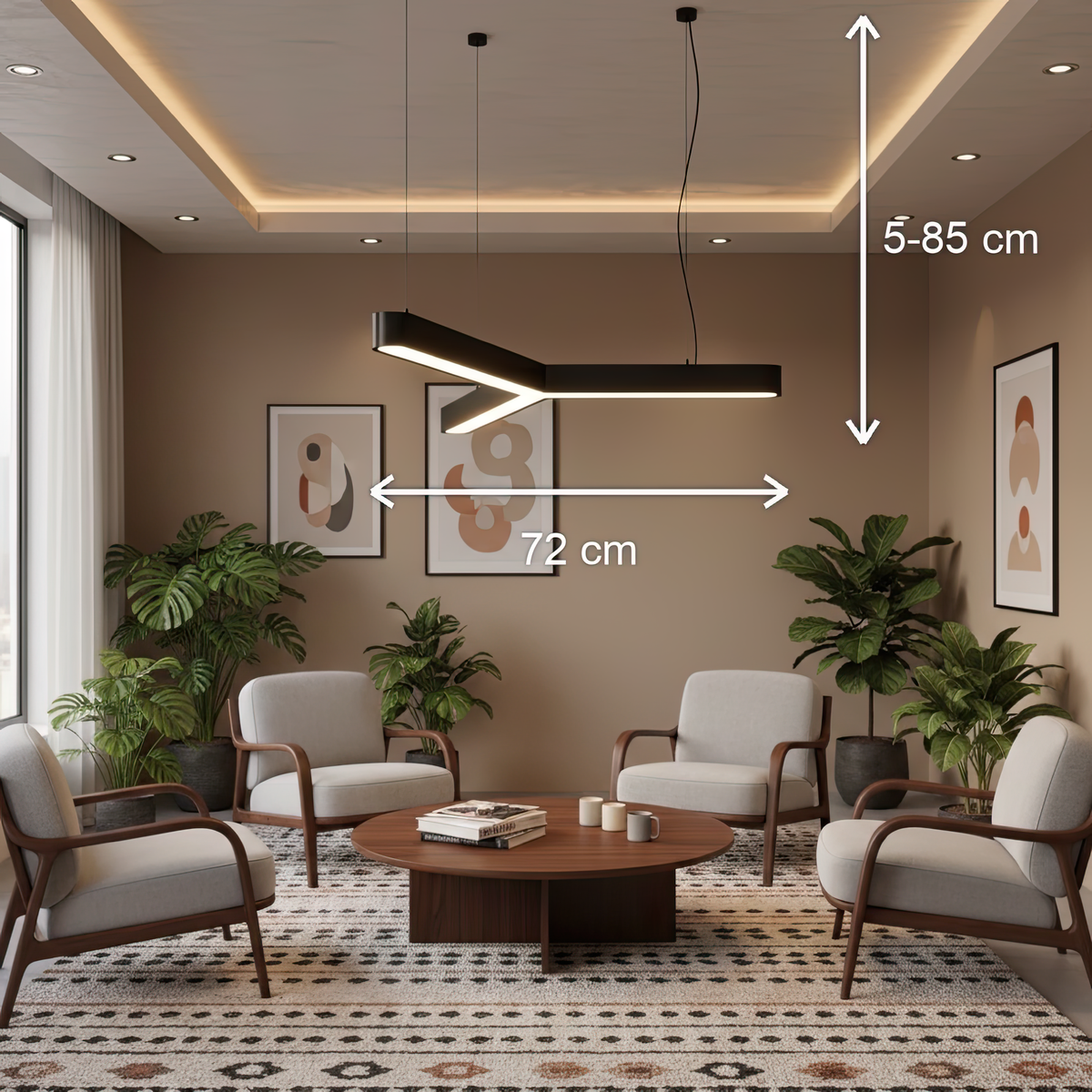 Lustra LED LL5004/720BK