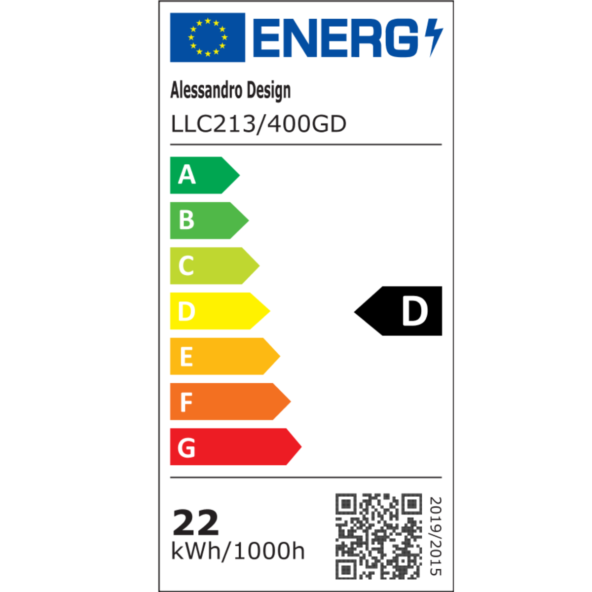 Candelabru LED Cristal LLC213/400GD Rotund, 22W, Lumina Rece/Calda/Neutra, Cristal, Auriu