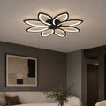 Lustra LED cu telecomanda BLUM, 108W, lumina Rece/Calda/Neutra, Dimabila, Negru, Metal si Acril