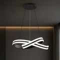Lustra LED suspendata cu telecomanda INFINITY LOOP 61W, lumina Rece/Calda/Neutra, Dimabila, Negru, Inaltime Reglabila