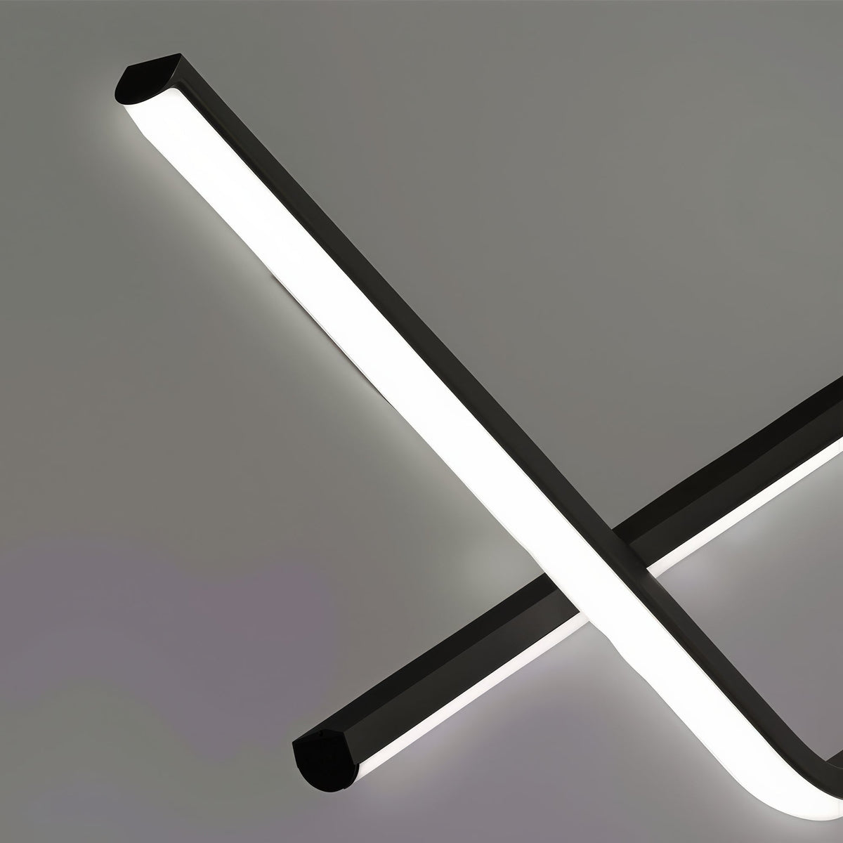Závesný LED luster s diaľkovým ovládačom ZIGZAG 27 W, studené/teplé/neuterálne svetlo, stmívateľný, čierny, nastaviteľná výška, imaginea 9