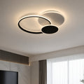 Lustra LED cu telecomanda KILLIAN 46W, 3 Cercuri, lumina Rece/Calda/Neutra, Dimabila, Negru