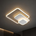 LED luster s diaľkovým ovládačom ANEMONA 71 W, 3 štvorce, studené/teplé/neuterálne svetlo, stmívateľný, biela farba, kov a akryl