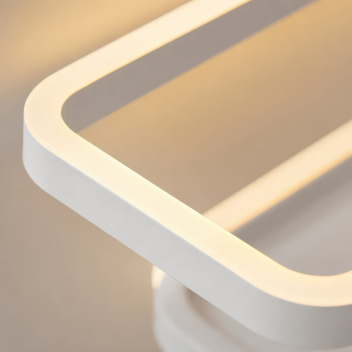 LED luster s diaľkovým ovládačom ANEMONA 71 W, 3 štvorce, studené/teplé/neuterálne svetlo, stmívateľný, biela farba, kov a akryl, imaginea 2