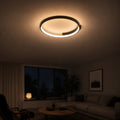 LETIZIA 34W LED Chandelier with Remote Control, Round, Cool/Warm/Neutral Light, Dimmable, Black