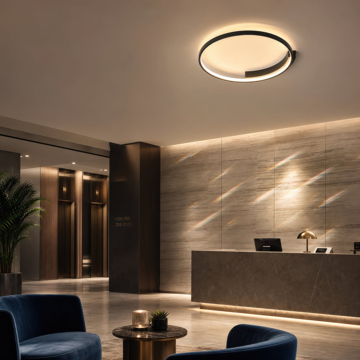 LETIZIA 34W LED Chandelier with Remote Control, Round, Cool/Warm/Neutral Light, Dimmable, Black, imaginea 13