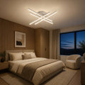 Lustra LED cu Telecomanda GIO, 54W, 4 Elemente, Lumina Rece/Clada/Neutra, Dimabila, Alb