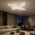 Lustra LED cu Telecomanda, GIO, 81W, Lumina Rece/Clada/Neutra, Alb