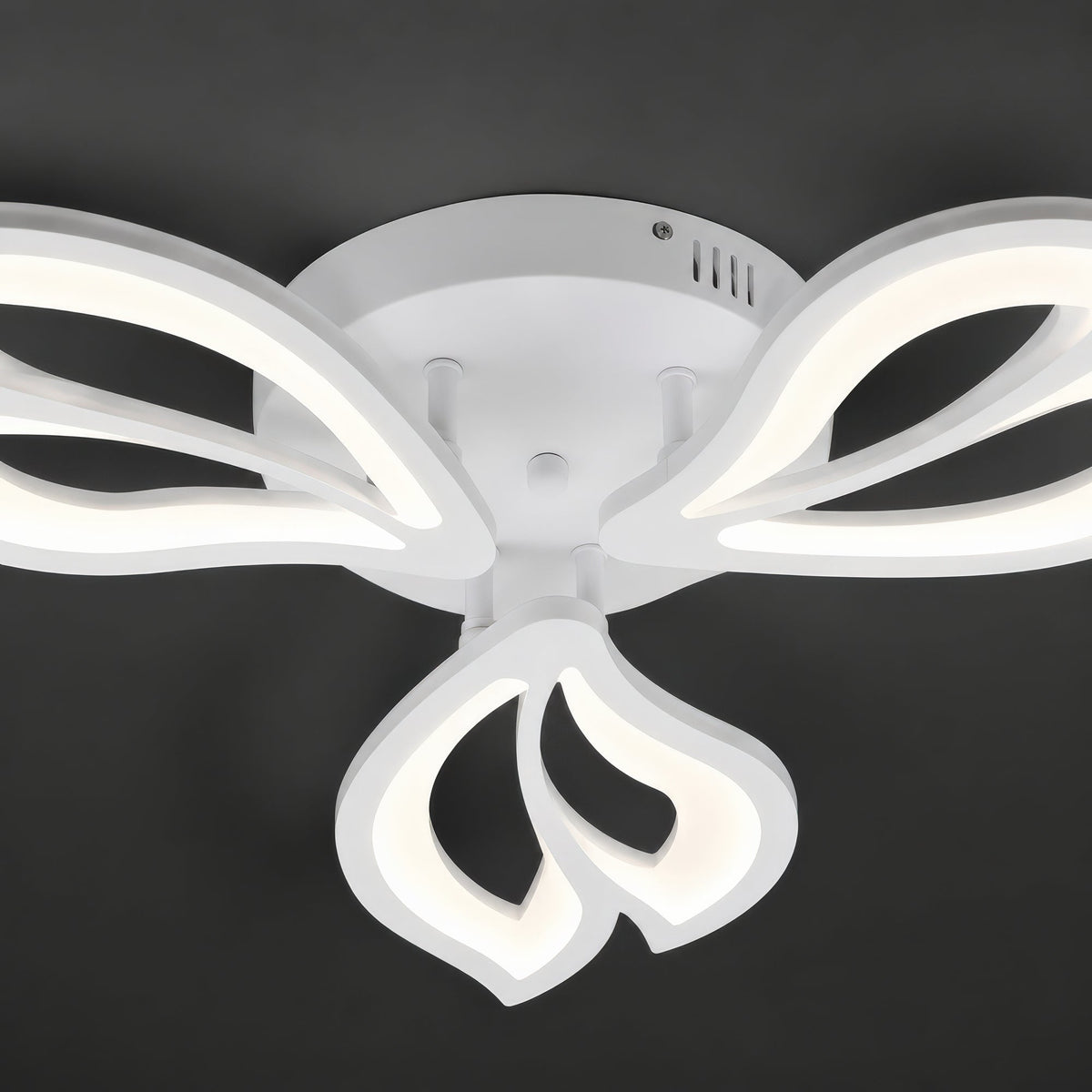 Lustra LED cu telecomanda LILY 40W, 3 Elemente, lumina Rece/Calda/Neutra, Dimabila, Alb, imaginea 10