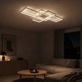 LED luster s diaľkovým ovládačom LANDYN 78W, studené/Teplé/Neutrálne svetlo, Stmívateľný, Biela