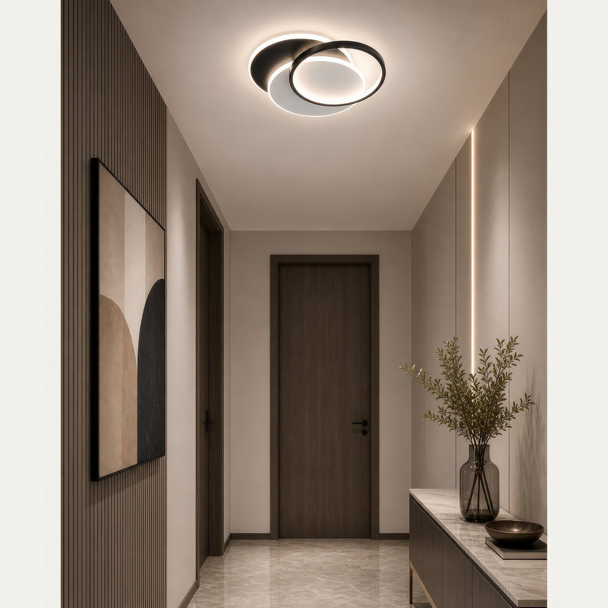 LED luster s diaľkovým ovládačom CHIARA 67 W, 3 kruhy, studené/teplé/neutrálne svetlo, stm dimovateľný, čierny, imaginea 13