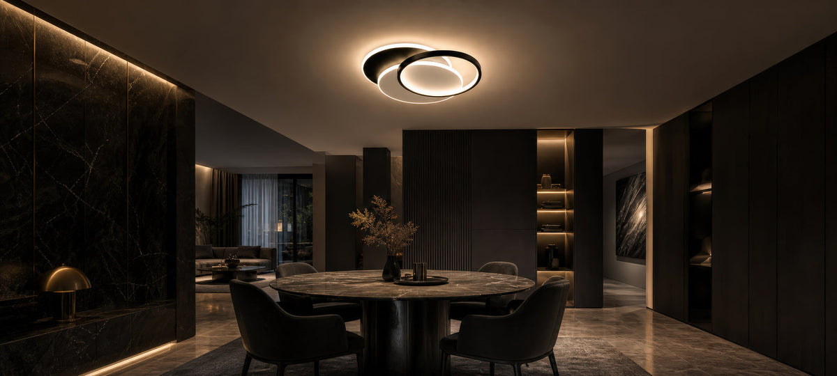 LED luster s diaľkovým ovládačom CHIARA 67 W, 3 kruhy, studené/teplé/neutrálne svetlo, stm dimovateľný, čierny, imaginea 15