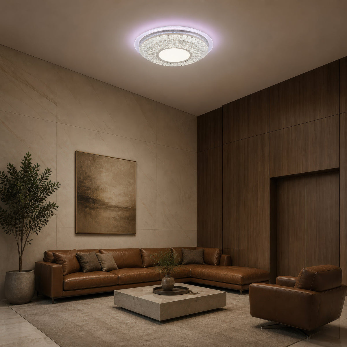 LED luster s diaľkovým ovládačom MIRALUX RGB, 62 W, svetlo modré/chladné/neutrálne/teplé, stm dimovateľný, biela, imaginea 9