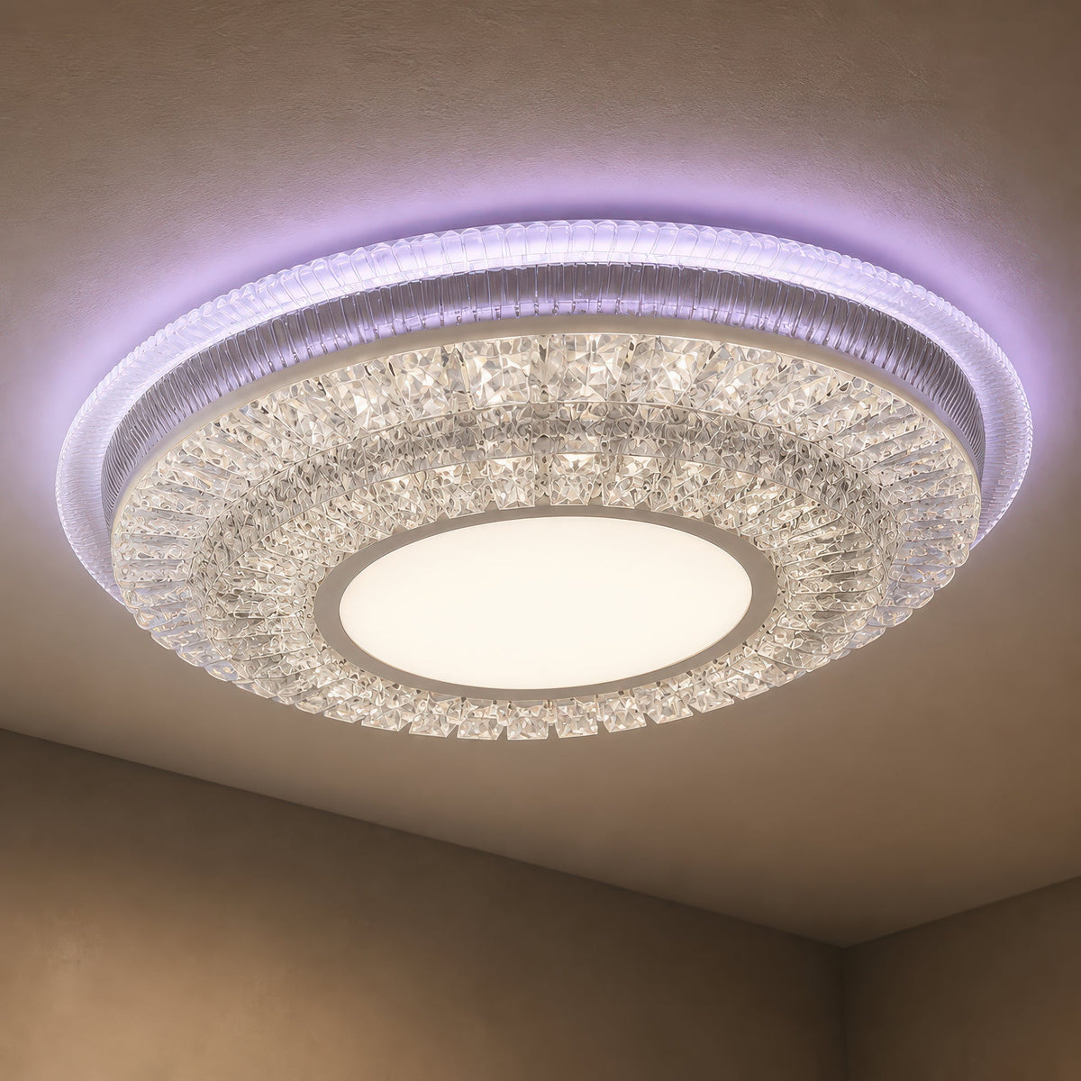 LED luster s diaľkovým ovládačom MIRALUX RGB, 62 W, svetlo modré/chladné/neutrálne/teplé, stm dimovateľný, biela, imaginea 8