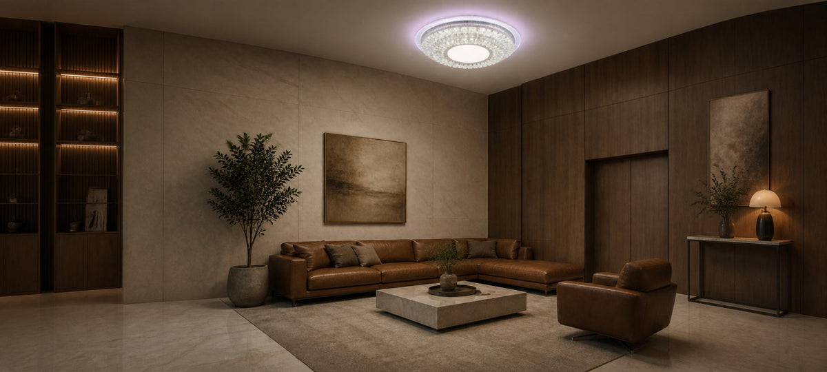 LED luster s diaľkovým ovládačom MIRALUX RGB, 62 W, svetlo modré/chladné/neutrálne/teplé, stm dimovateľný, biela, imaginea 13
