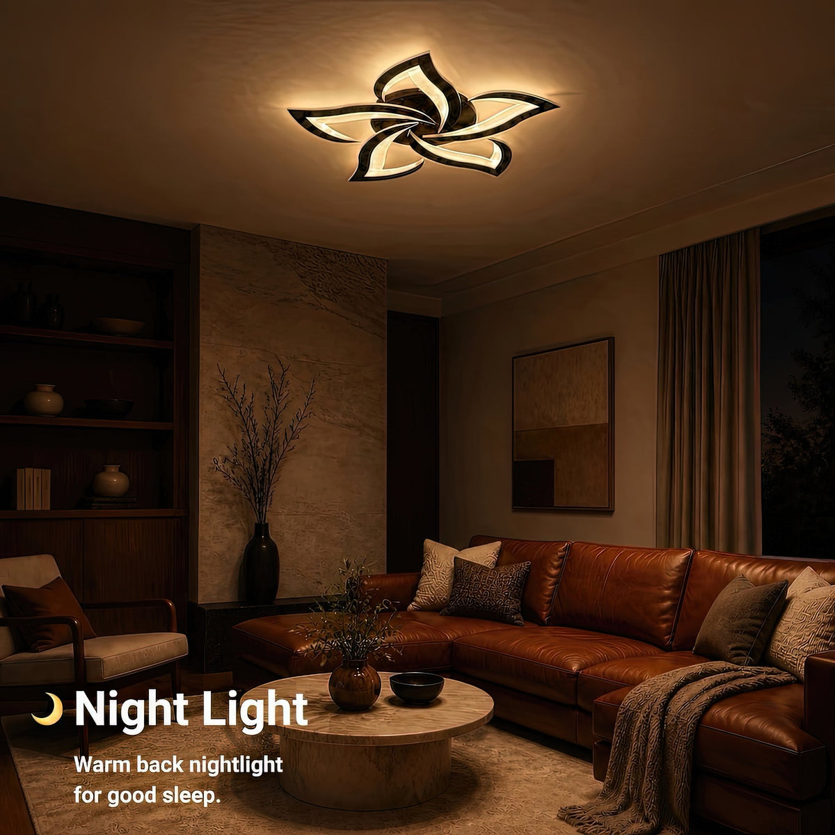LED luster s diaľkovým ovládačom LT660/5BK, 5 svetelných zdrojov, 55 W, svetlo 3000/4000/6000 K, čierny, imaginea 6