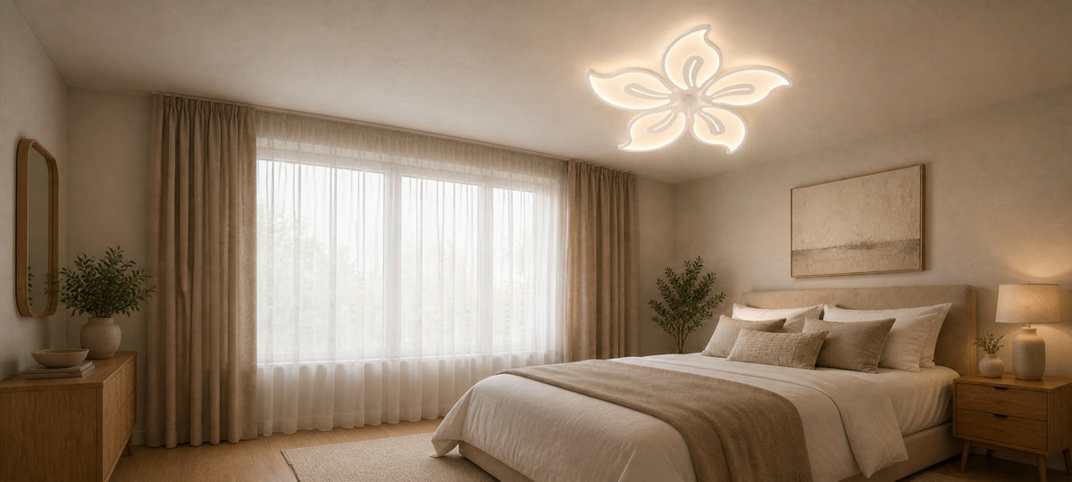 LED luster s diaľkovým ovládačom JASMINE 73W, 5 lístkov, studené/teplé/neutrálne svetlo, dimovateľný, biela, imaginea 14
