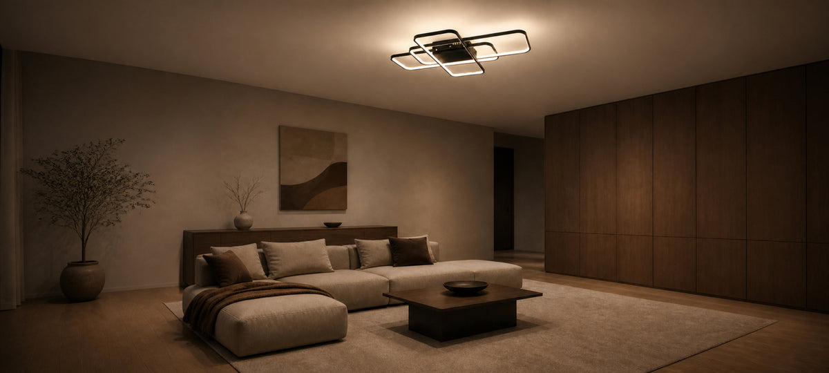 LED luster IANUSIS s diaľkovým ovládačom 95 W, 3 svetelná telová, studené/teplé/neuterálne svetlo, stmívateľný, čierny, imaginea 14