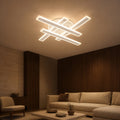 Lustra LED cu Telecomanda ZYRON Magno, 79W, 46x5.5x7.5, Lumina Rece/Calda/Neutra, Dimabila, Alb, Metal, Plexiglas